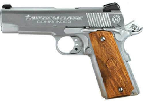 American Classic 1911 Commander 45 ACP 4.25" Barrel 8 Round Hard Chrome Finish Semi Automatic Pistol ACC45C